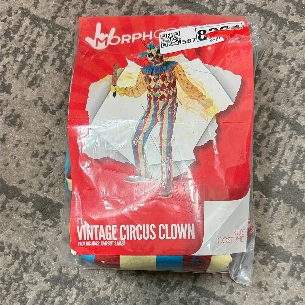 Vibrant Harlequin Clown Costume for Kids